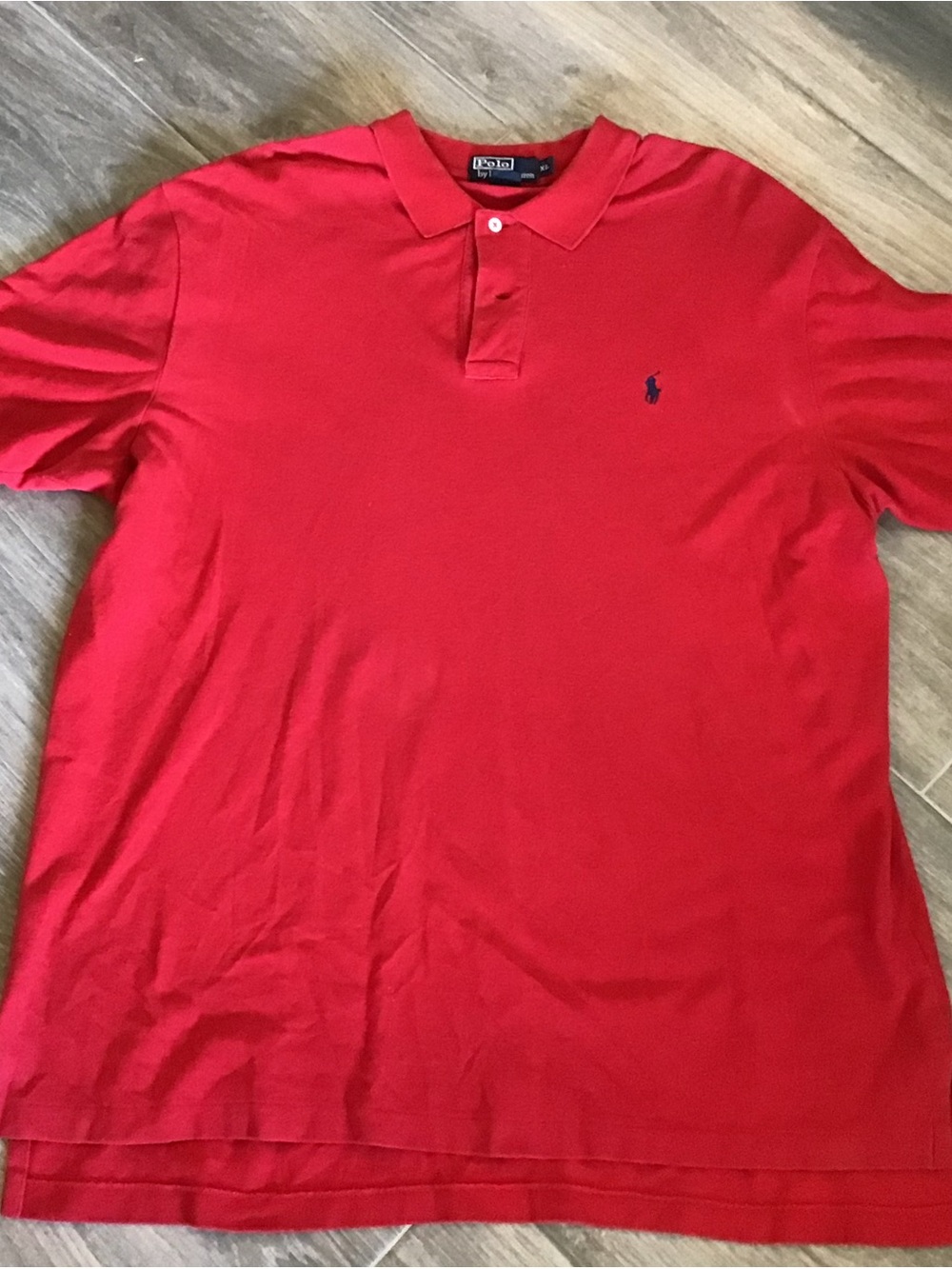 Ralph Lauren Red Polo with Navy Pony